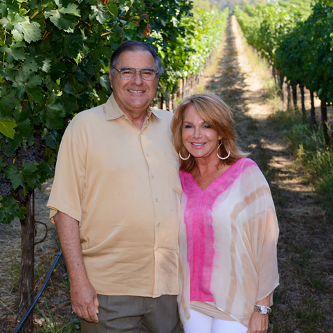 Bob and Renee Stein Founders and Owners of Notre Vue Winery. They have great wines and beautiful views