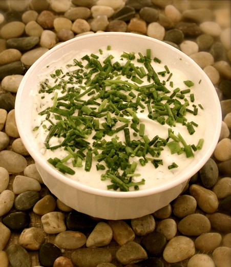 Herb and Olive Crème Fraiche Dip