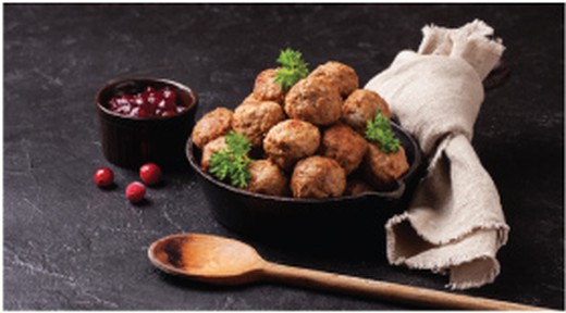 Swedish Meatballs with Lingonberry Sauce