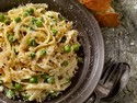 Fettucine with Bacon, Peas and Parmesan
